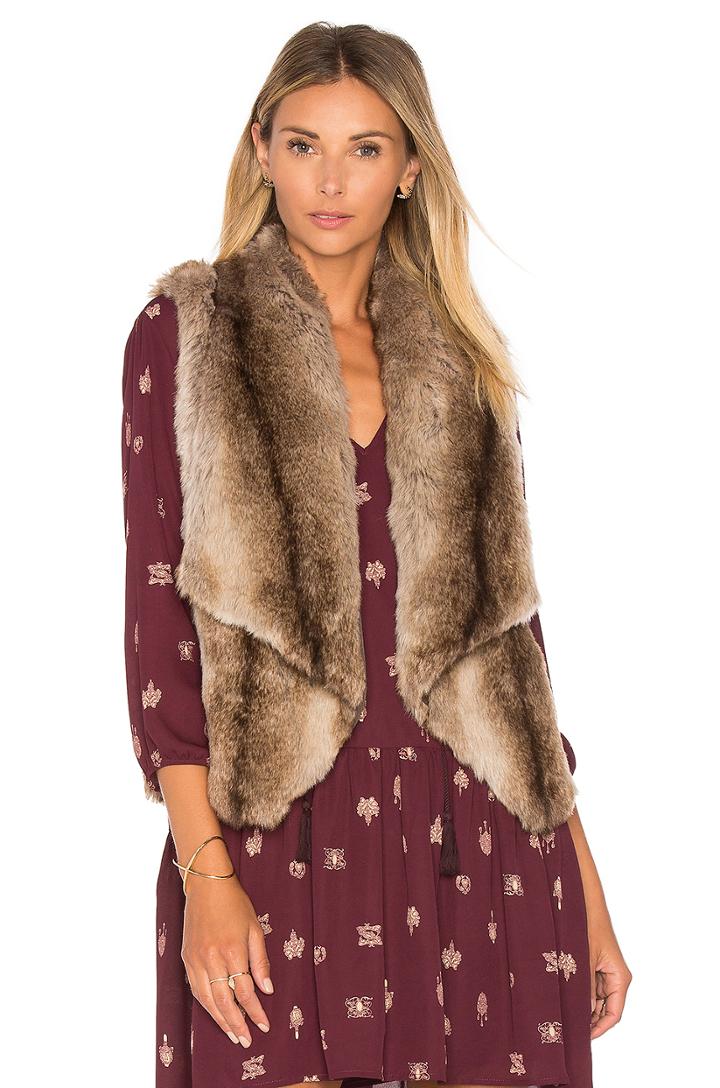 Jack By Bb Dakota Julius Faux Fur Vest