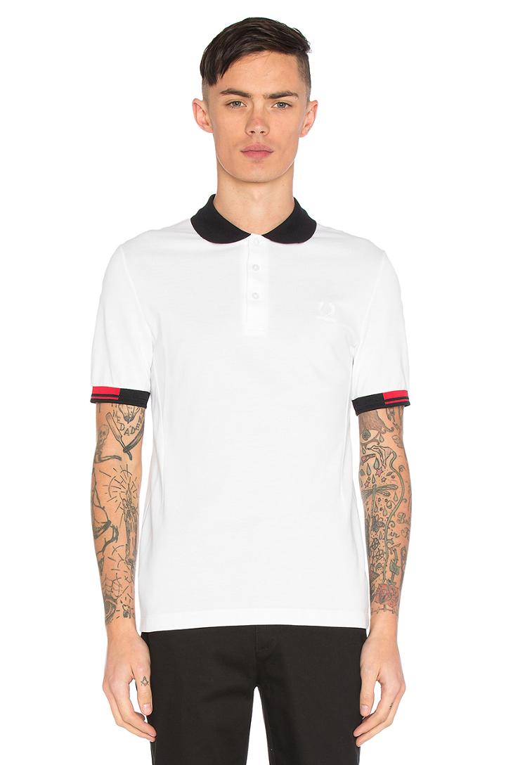 Tipped Cuff Pique Polo