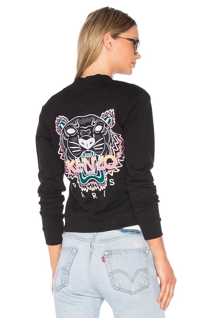 Embroidered Tiger Bomber Jacket