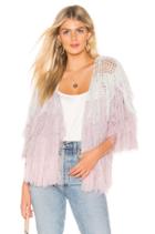 Quarter Sleeve Shaggy Cardigan