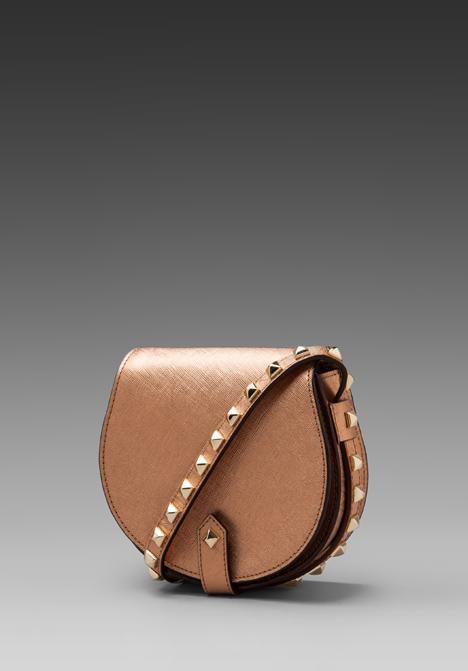 Rebecca Minkoff Skylar Mini In Metallic Copper