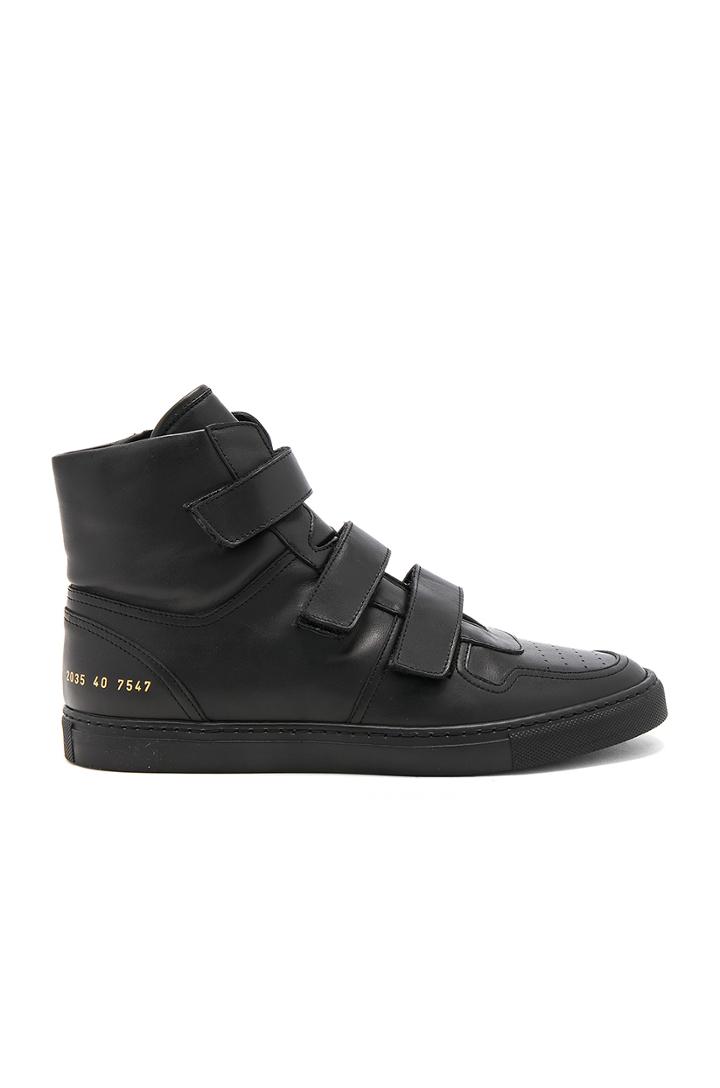 X Common Projects Velcro High Tops