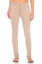 Sweatpant With Brass Buttons