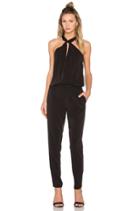 Black Front Keyhole Sleeveless Jumpsuit