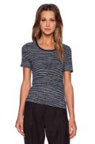Distressed Stripe Crew