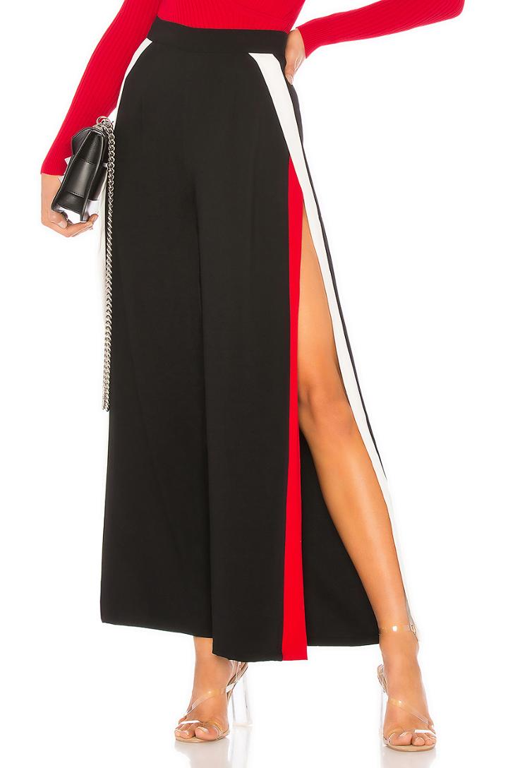 Rowshanda Side Slit Track Pant
