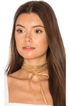 Mesh Leather Wrap Choker