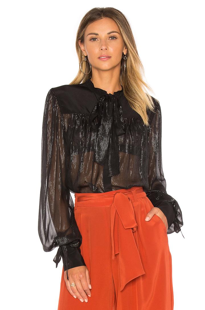 The Black Silver Blouse