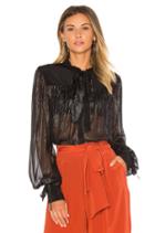 The Black Silver Blouse