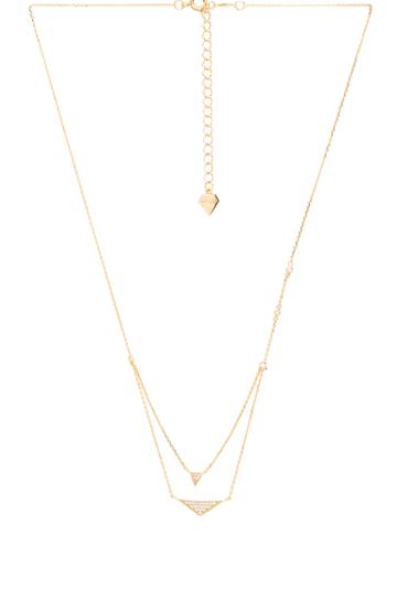 Tri Pave Layered Necklace