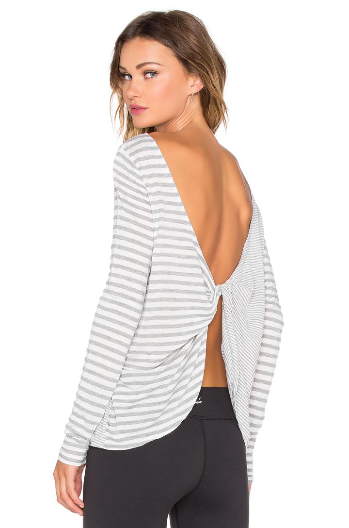 Sailing Stripe Scooped & Looped Tee