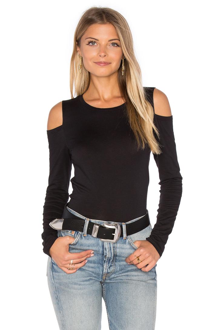 Zabana Long Sleeve Open Shoulder Top