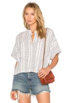 Collarless Henley Shirt