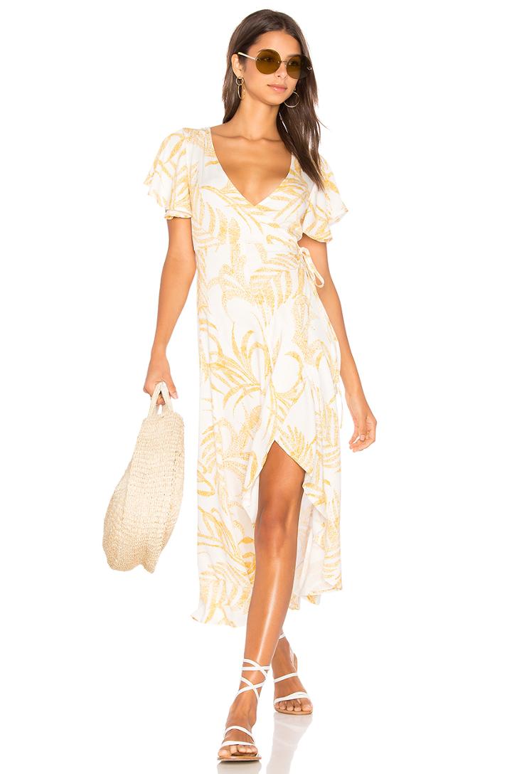 Paradise Waterfall Wrap Dress