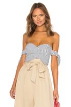 Beatrice Striped Tie Sleeve Corset