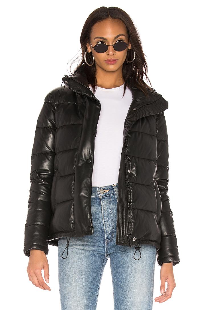 Cat Down Leather Voyager Jacket