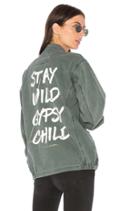 Stay Wild Gypsy Child Army Jacket