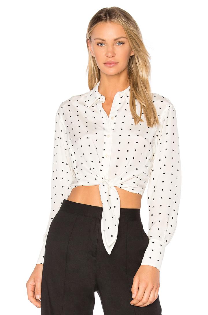 Front Tie Button Up