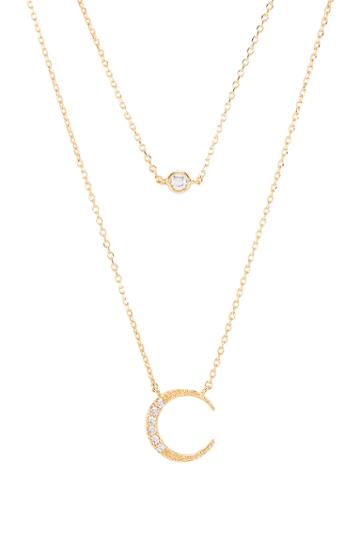 Moonship & Crystal Necklace