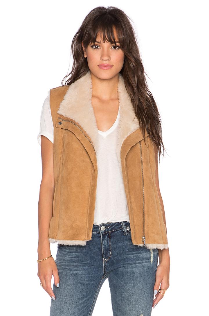 Brinley Lamb Fur Suede Vest