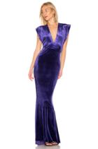 Rectangle Velvet Gown