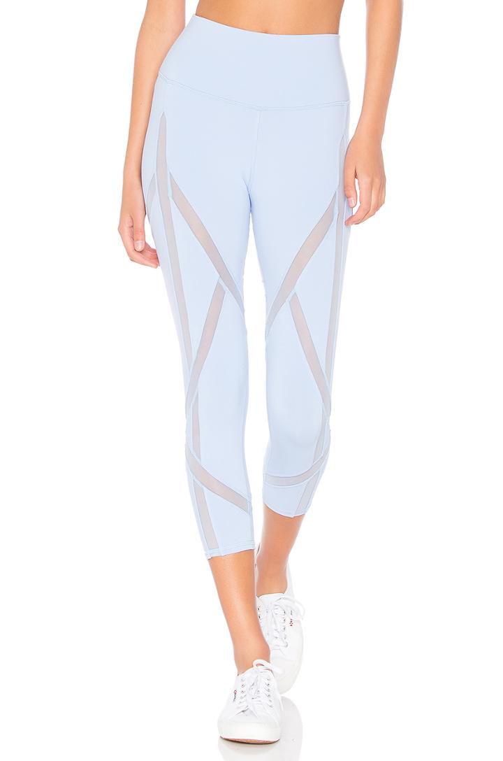 High Waist Laced Capri Legging