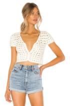 Jeanette Crochet Crop Top