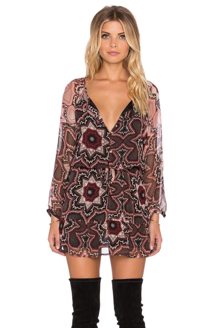 Long Sleeve Keyhole Dress