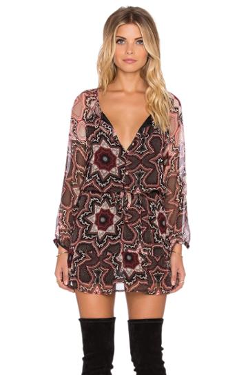 Long Sleeve Keyhole Dress