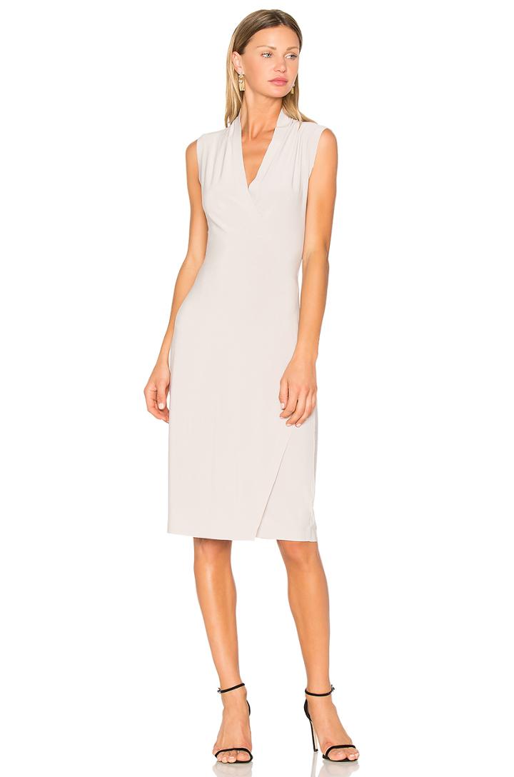 Sleeveless Side Drape Dress