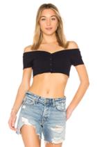 Jewel Off The Shoulder Snap Top