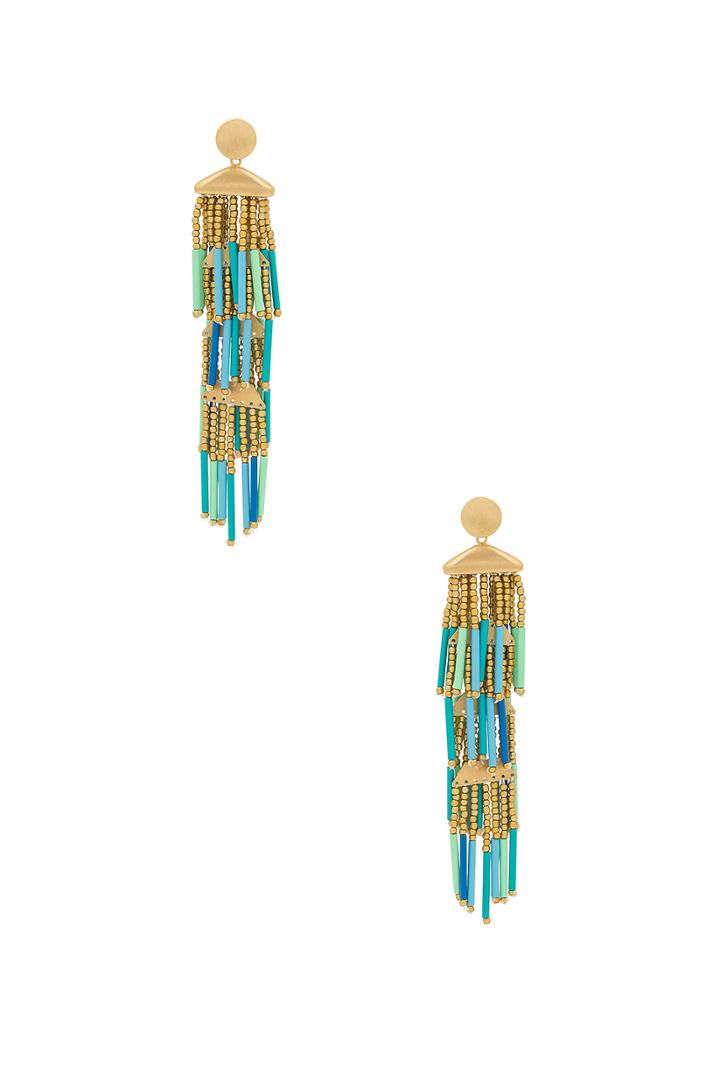 Beaded Fringe Drama Earrings