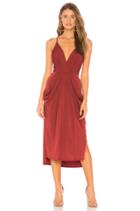 Midi Faux Wrap Dress