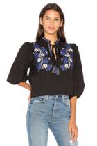 Two Tone Floral Top