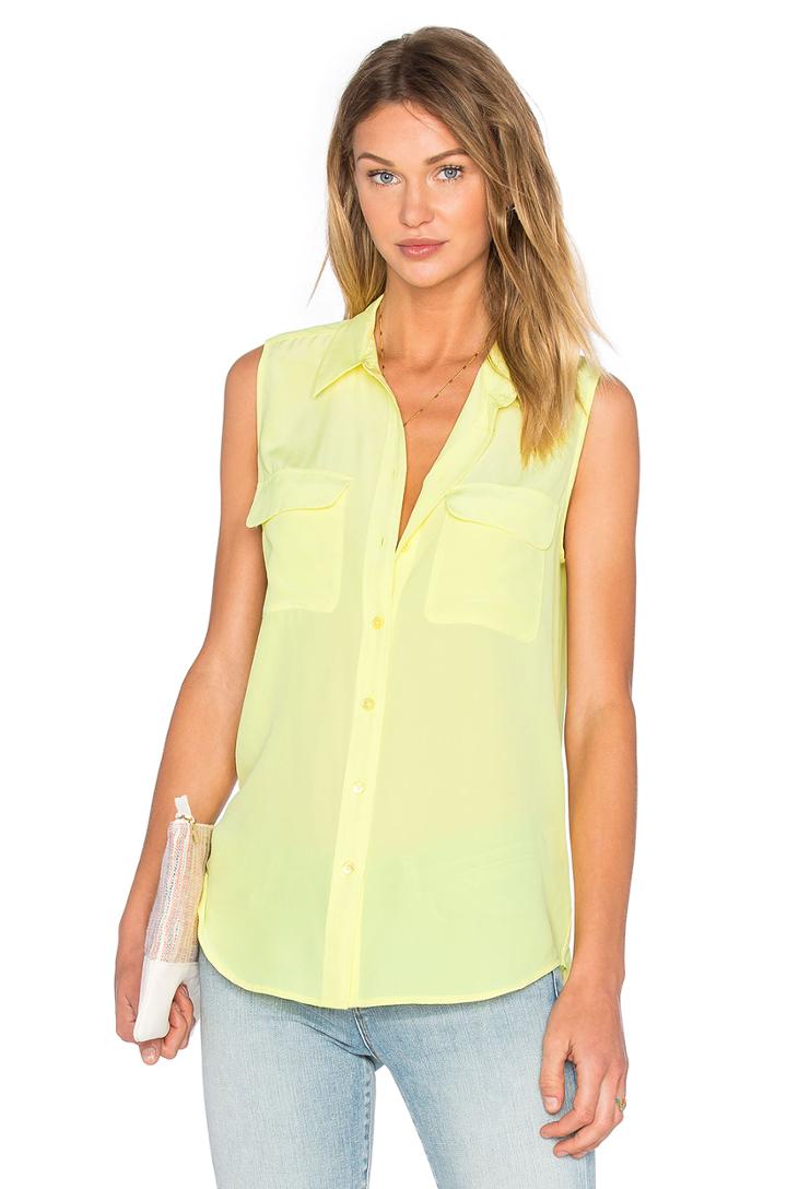 Sleeveless Slim Signature Tank