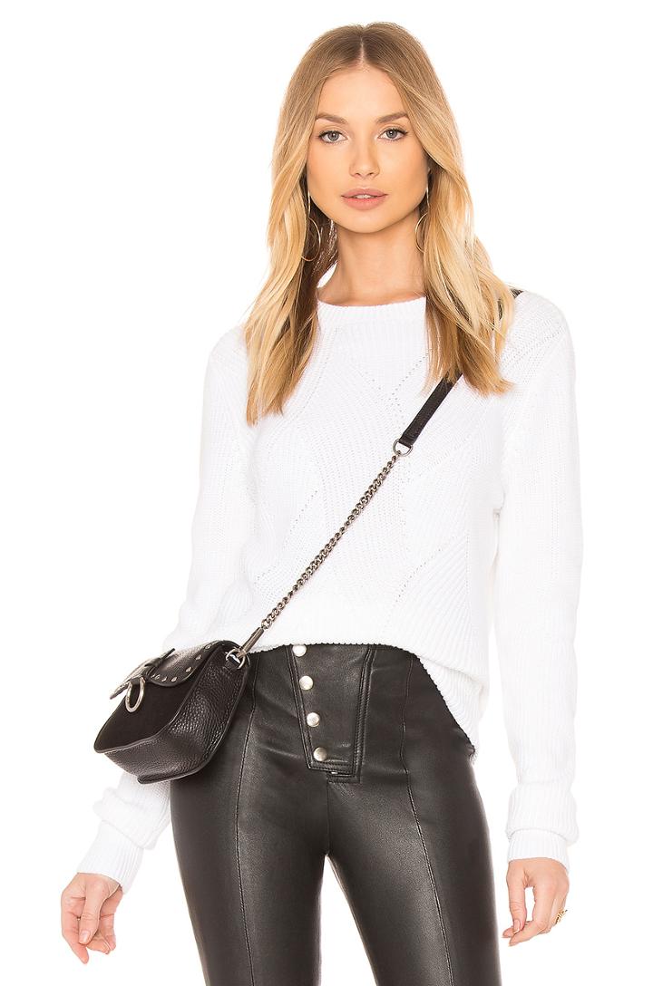 Contrast Weave Pullover