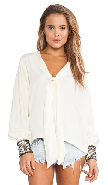 Lenni Ghost Blouse In Cream