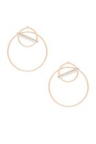 Enamel Cz Saturn Hoops