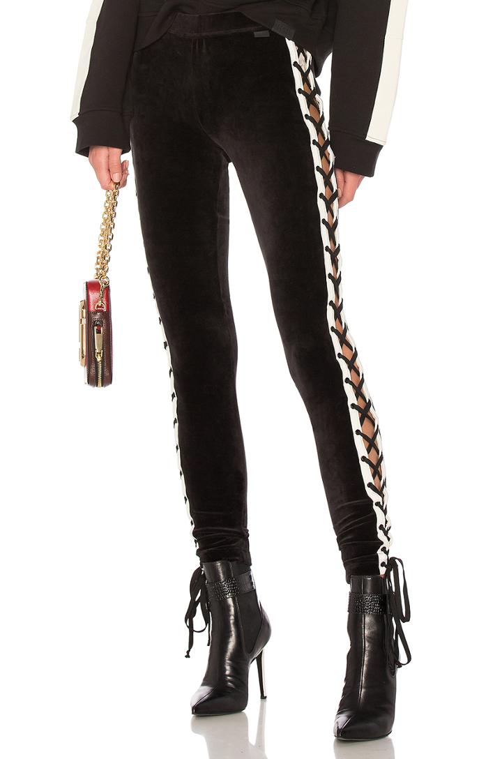 Velour Lace Up Legging