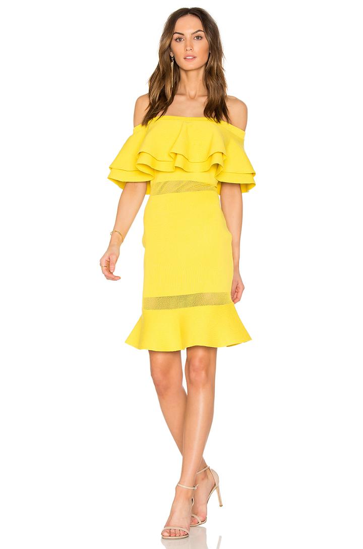 Flared Sweater Off The Shoulder Dress