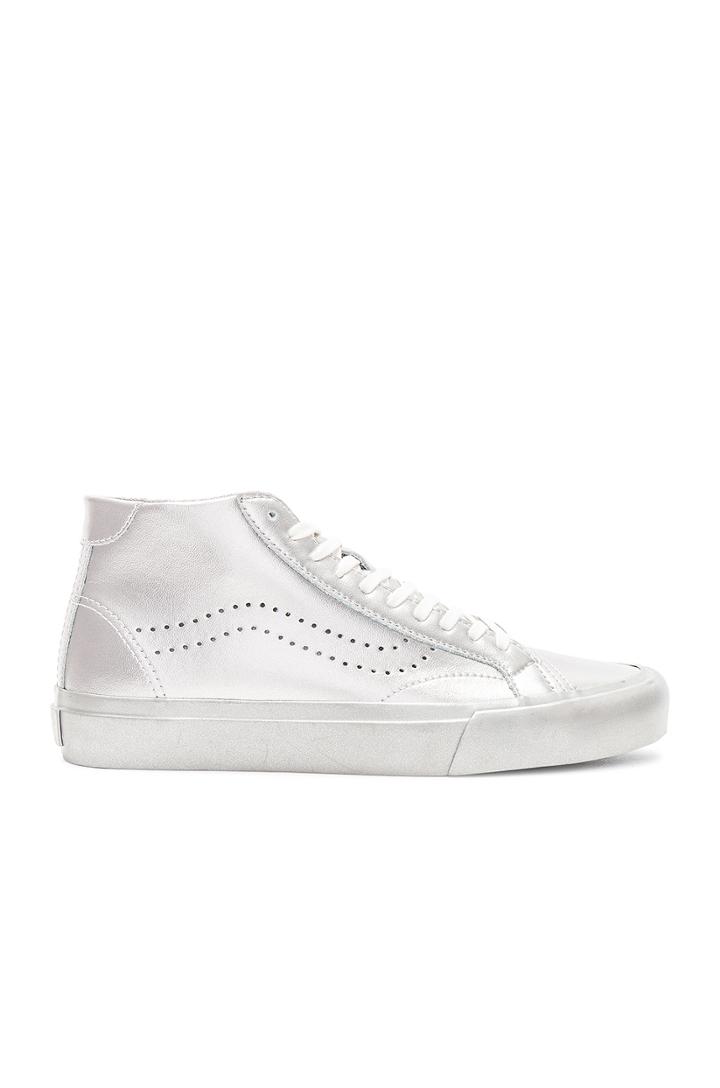 Metallic Sidewall Court Mid Sneaker