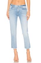 Distressed Unfinished Hem Ankle Straight