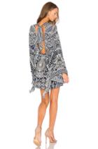 Open Back Tie Neck Dress