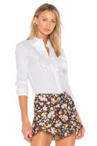 Ruffle Button Down