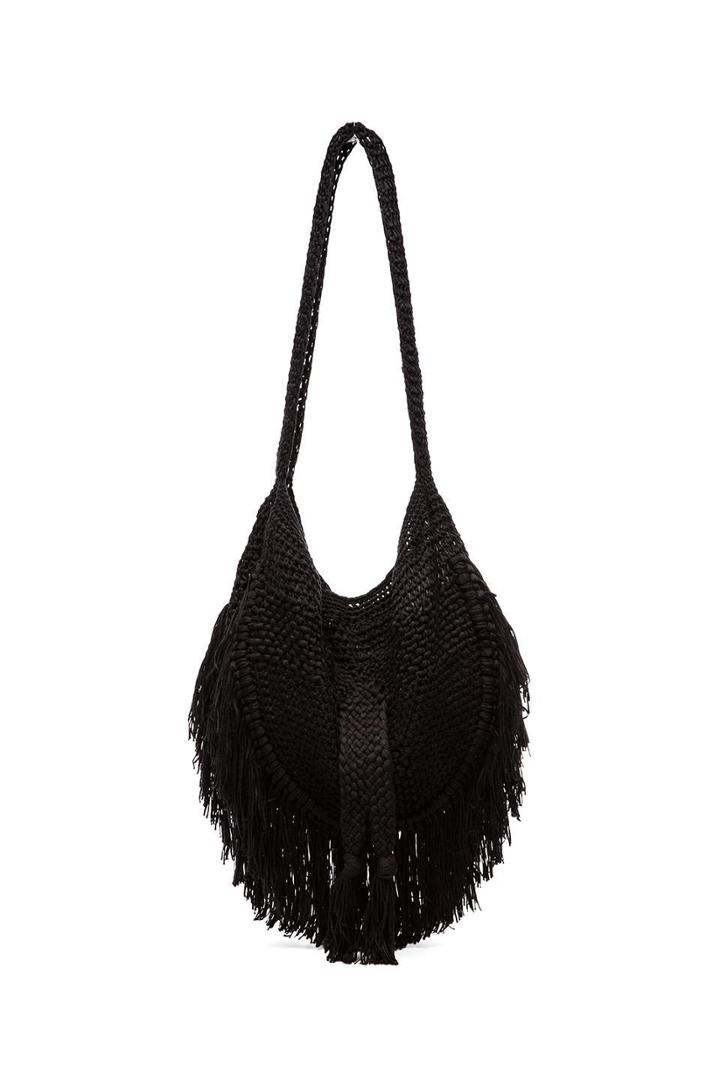 Seasame Hand Crochet Fringe Bag