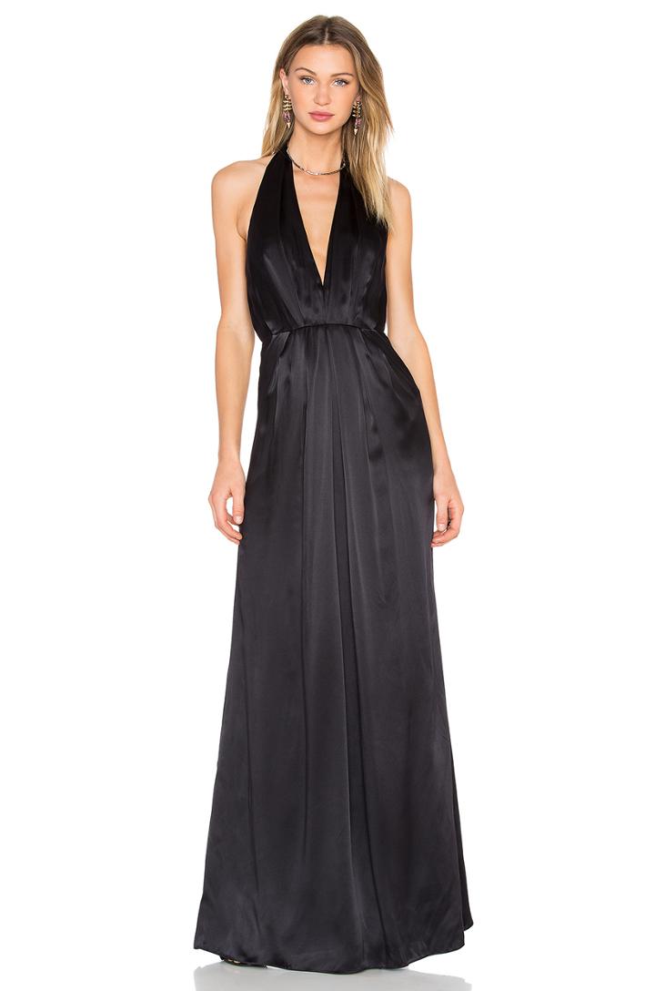 Plunge Halter Gown