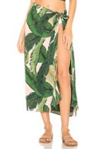 X Revolve Palm Sarong Cover Up