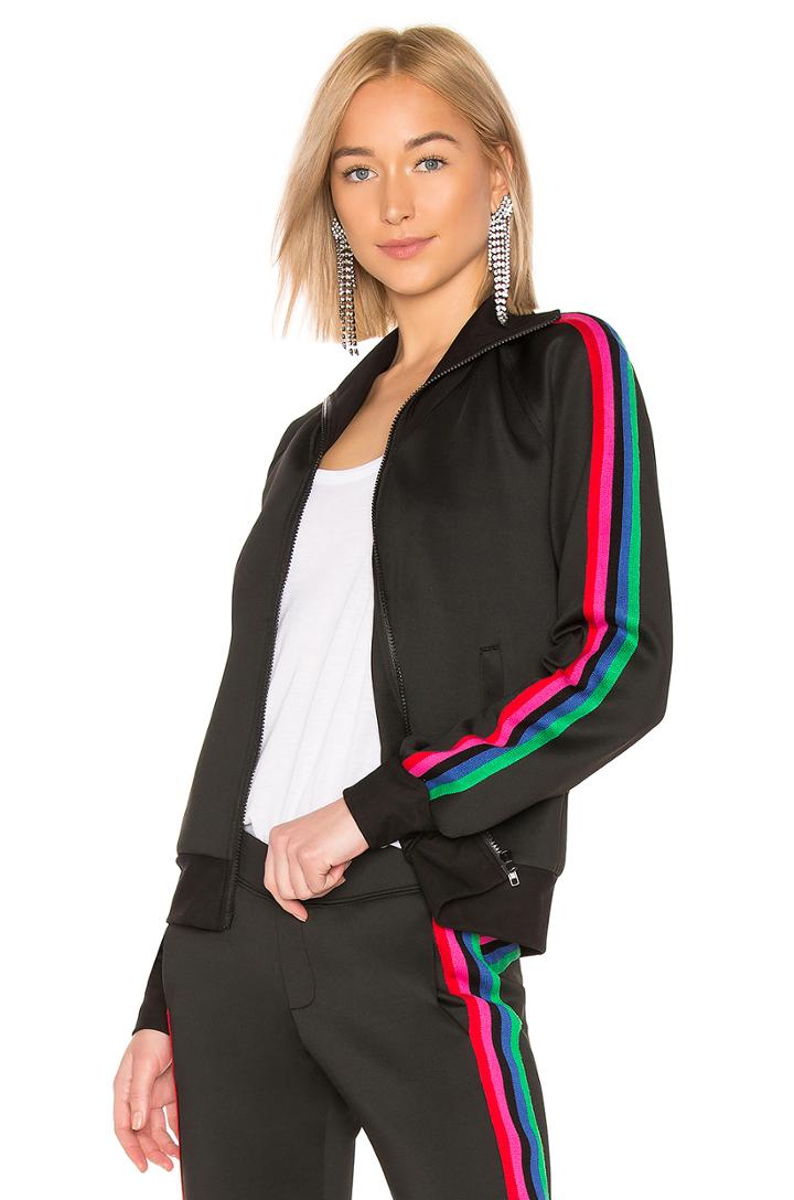 Track Jacket With Rainbow Stripes