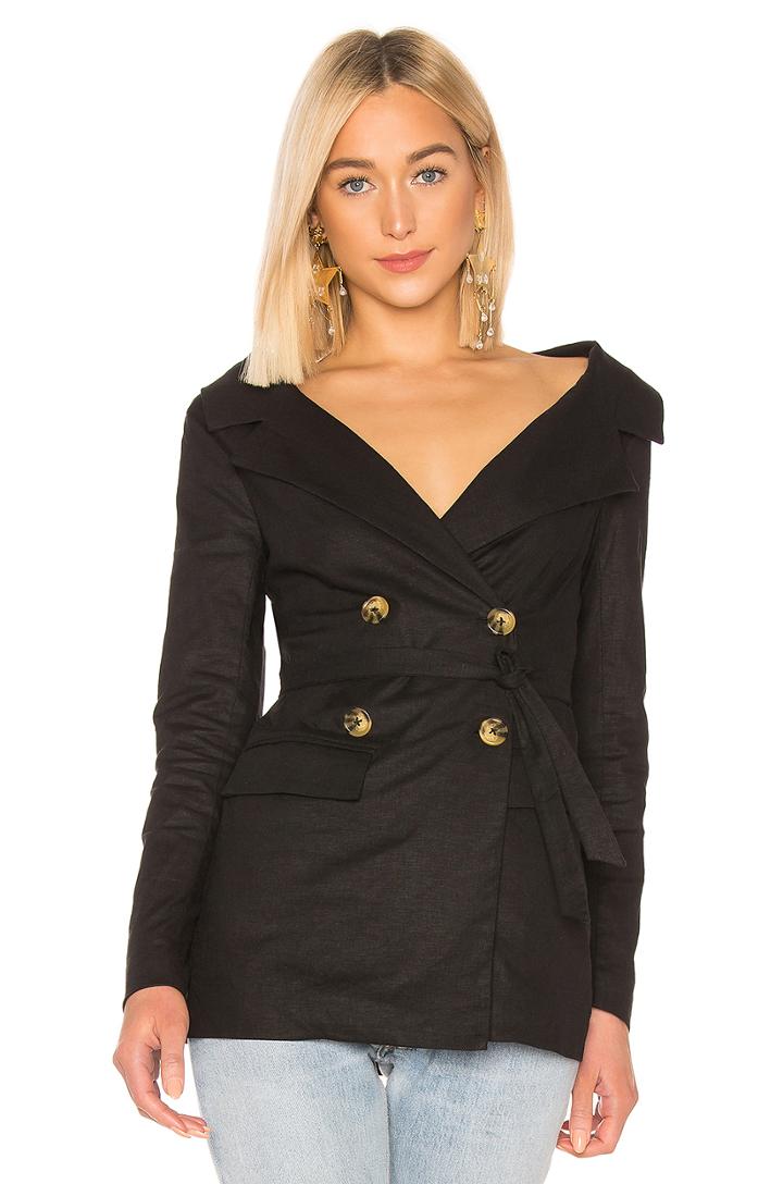 Wide Neck Blazer
