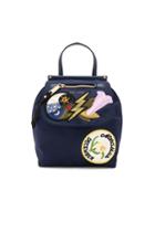 Embellished Nylon Zip Backpack